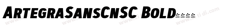 ArtegraSansCnSC Bold字体转换